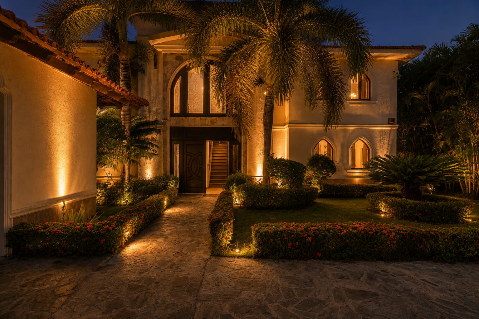 Front entrance of Villa Valesta