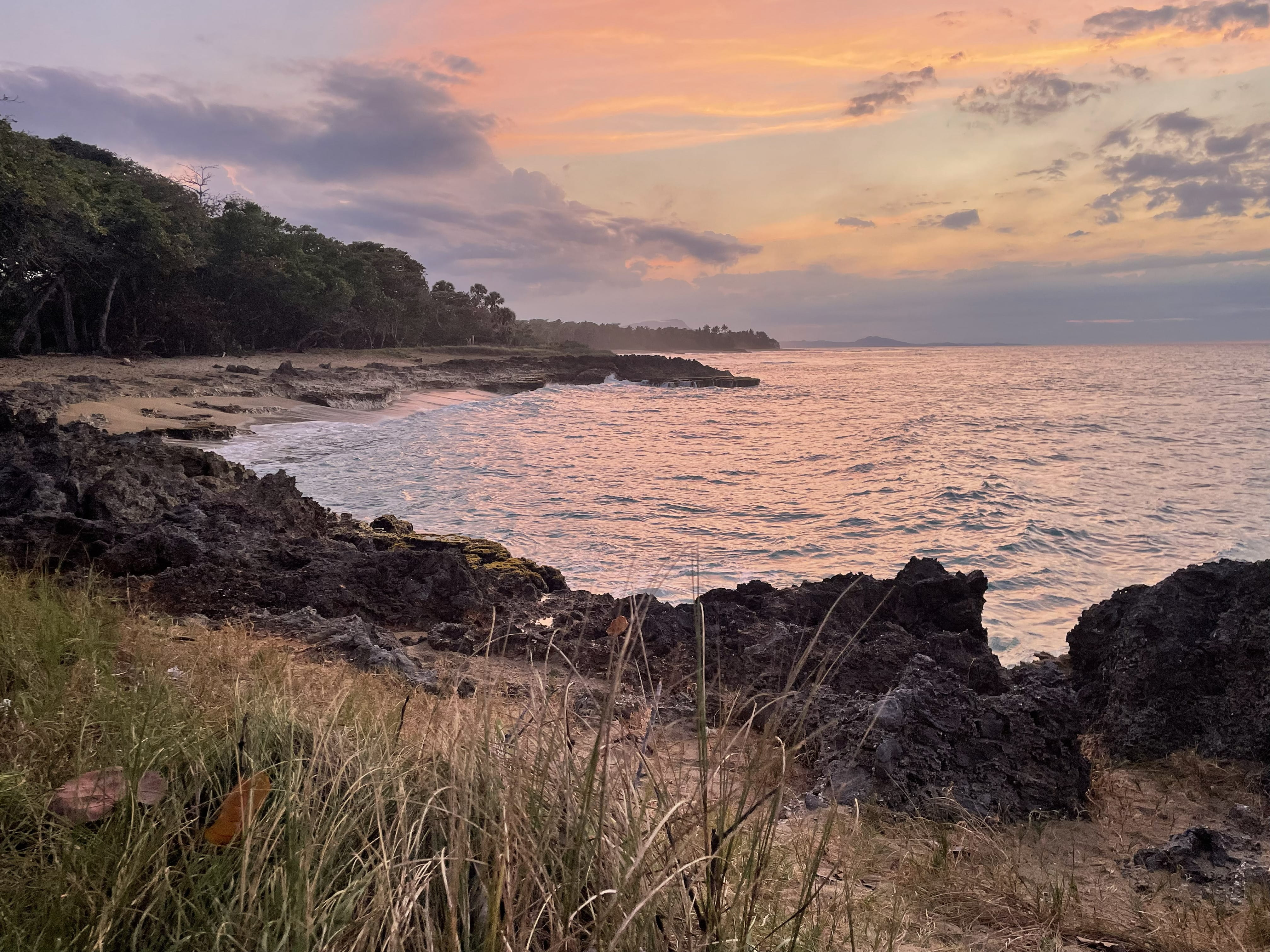 Small beach in front of the villa